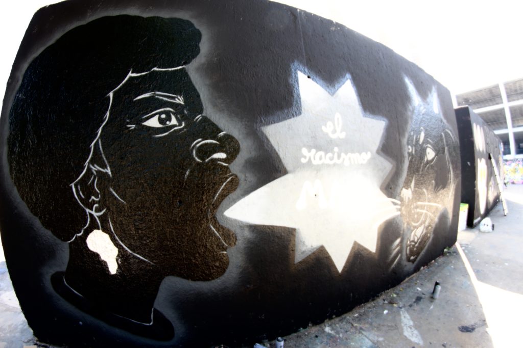 IMG_1766 Vista general del mural – Black Lives Matter by Elxupetnegre, Barcelona, arte urbano en Barcelona, Rebobinart 2020