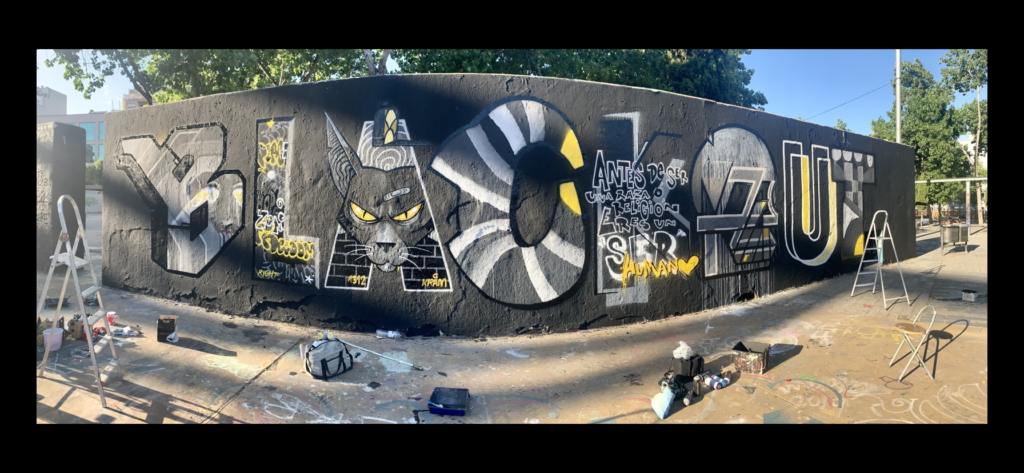 IMG_5506 Fotografía del mural – Black Lives Matter by Elxupetnegre, Barcelona, grafismo urbano, Rebobinart 2020
