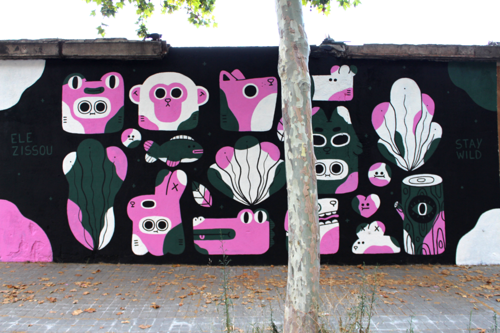 IMG_5649 Fotografía del mural – WALL LAB BY Ele.zissou, Barcelona, graffiti, Rebobinart 2020