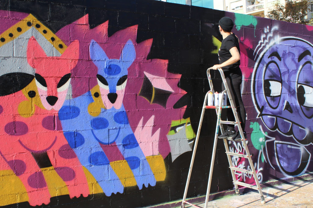 IMG_6918 WOMART Jam mural gran formato, vista general arte mujeres Barcelona, Rebobinart 2023