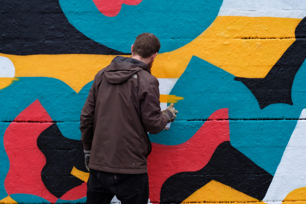 IMG_2715_web Vista general del mural – TRAVEL THE WALL X THIJS LANSBERGEN, Barcelona, street art, Rebobinart 2022