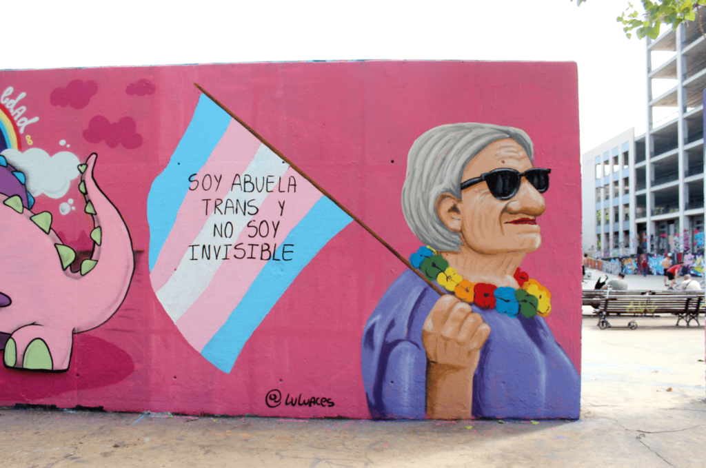 Luluaces Muralismo contemporáneo LGTBIQ+ JAM Wallspot, artistas urbanos diversidad, Rebobinart