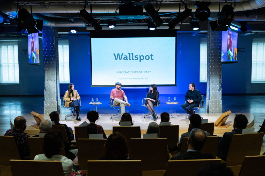 Lliurament del Premi del Ministeri de Cultura a Wallspot, projecte de Rebobinart