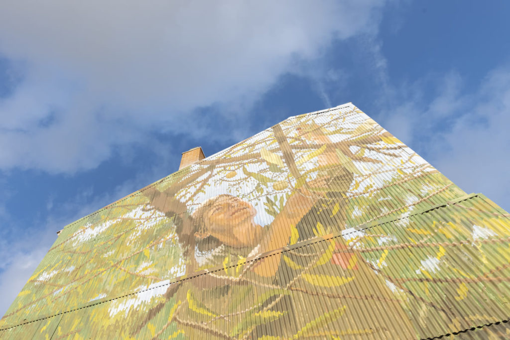 Procés participatiu mural Murmurs, Dona i Pagesia, Malgrat de Mar, Rebobinart