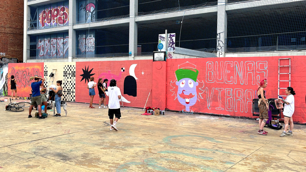 Detail of an artwork from the activity – LGTBIQ+ JAM WALLSPOT, Barcelona, artistic intervention, photo 66, Rebobinart 2023