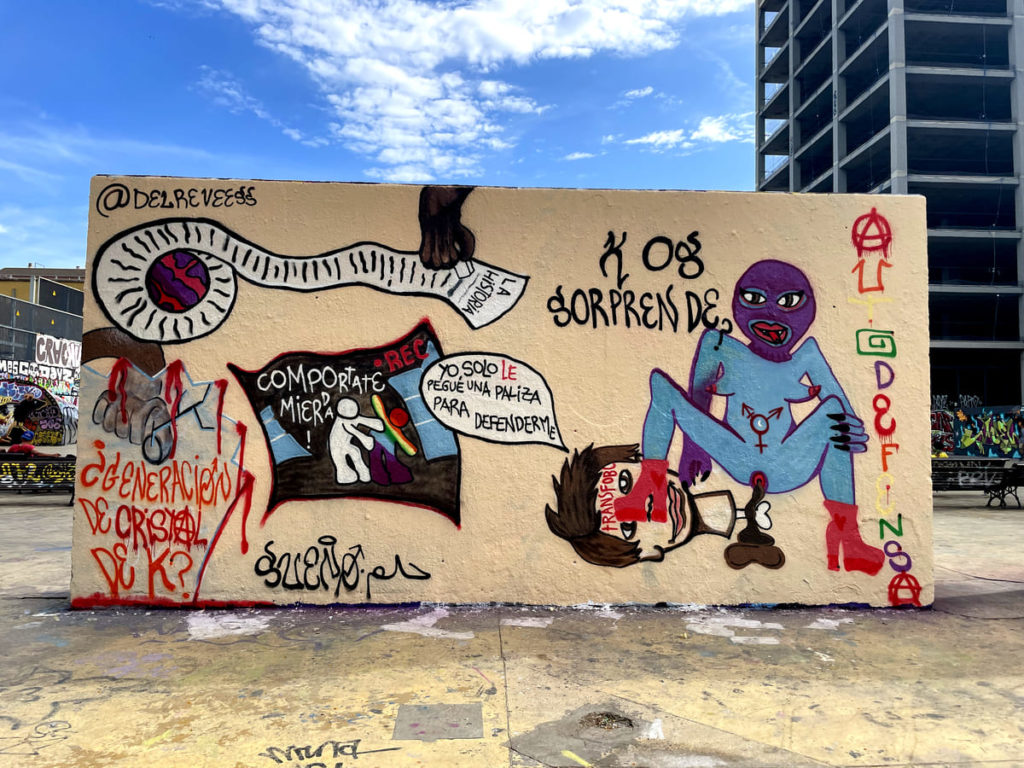 Moment de l'activitat – LGTBIQ+ JAM 2023, Barcelona, art urbà participatiu, Rebobinart 2023