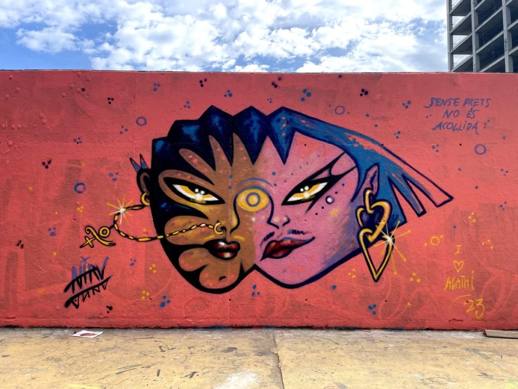 Detail of an artwork from the activity – LGTBIQ+ JAM WALLSPOT, Barcelona, participatory urban art, photo 96, Rebobinart 2023