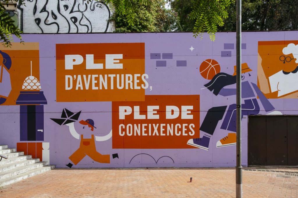 DSC_2422 Mural – Mural al parque de La Torrassa, Parc de La Torrassa, L'Hospitalet de Llobregat, intervención urbana, Rebobinart 2023