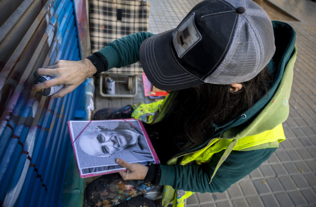 _DSC9802 Mural – El comercio siempre está, La Sagrera, Barcelona, comisión artística, Rebobinart 2023