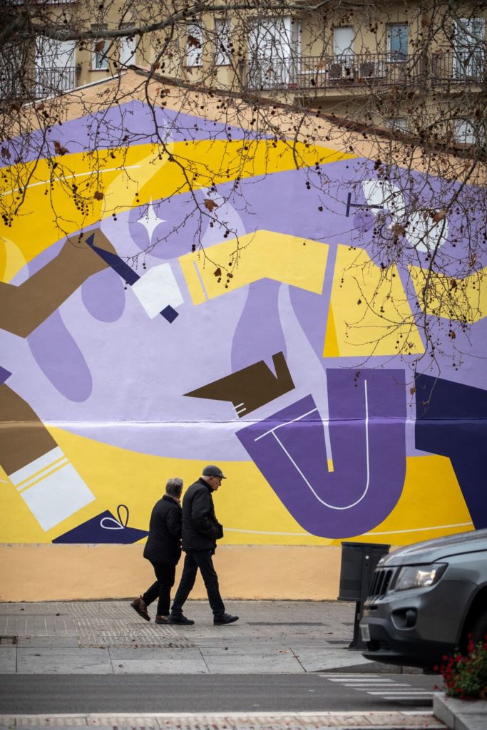 arte urbano españa rebobinart (1) Intervenció artística Núria Toll – Dones en Moviment, art públic 8M Sant Martí, Rebobinart