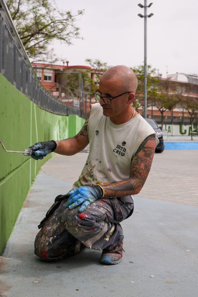 mural roc blackrock rebobinart hospitalet art urba (2) Street art open call Rebobinart, artistas seleccionados mural Sagrera Barcelona