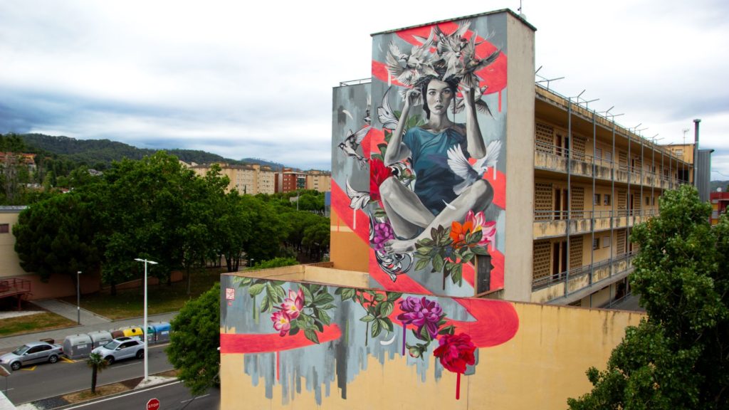 Muralisme Festival Kromatic Barcelona, artistes urbans contemporanis, Rebobinart