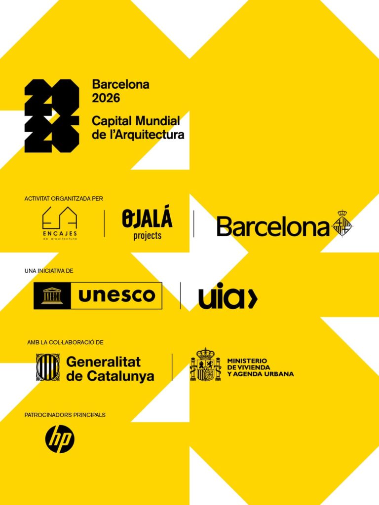 BCNcapitalitat 2026-logos Pintura mural Barcelona 2026, arte urbano participativo Nou Barris, Rebobinart