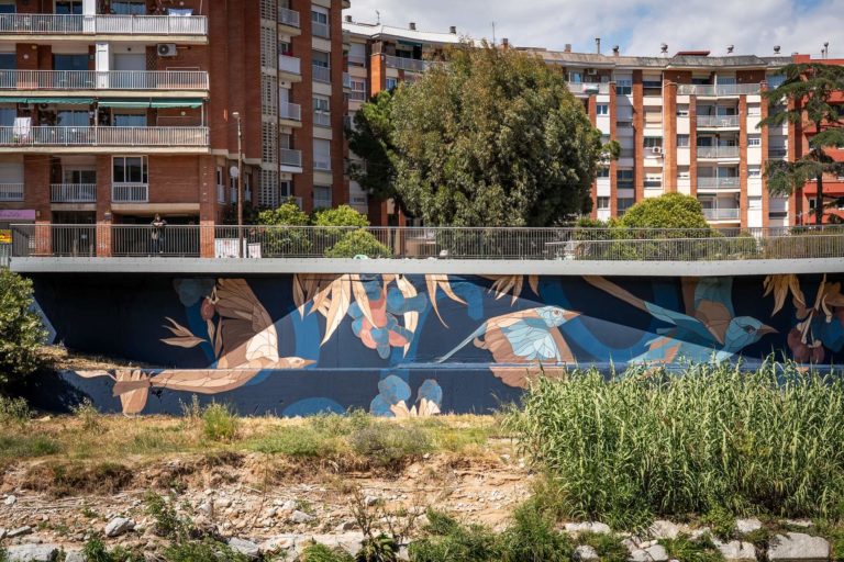 Participatory mural with children from the CIAC