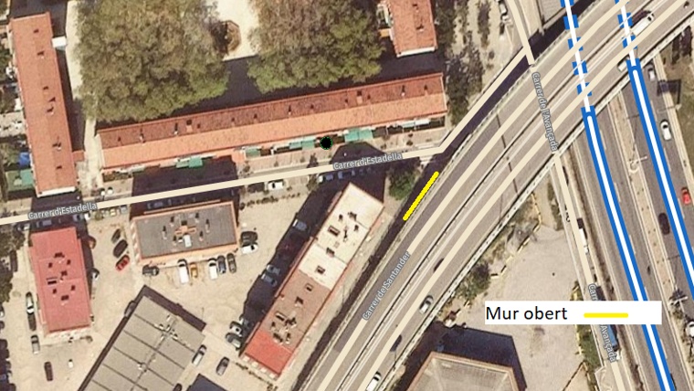 Estadella amb Santander — Carrer de Santander 115, Sant Andreu